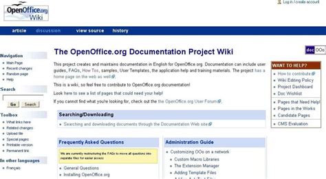 The Apache OpenOffice Documentation Project .
